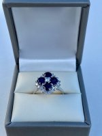 18ct. Gold Sapphire and Diamond Ring. FINAL REDUCTION!