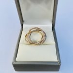 14ct. Solid Gold Triple Band Ring.