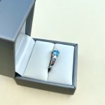 9ct. Solid Gold Blue Topaz Ring.