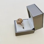 Contemporary Sterling Silver Ring / Swirl design.