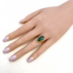 14ct. Gold Ring with Agate Gemstone.