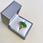 14ct. Gold Ring with Agate Gemstone.