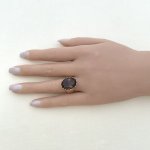 Vintage 9ct. Gold Quartz Ring.