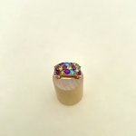 9ct. Solid Gold Multi-Gemstone Ring.