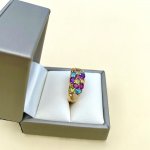 9ct. Solid Gold Multi-Gemstone Ring.