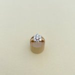 Hallmarked 9ct. Gold CZ Floral Ring.