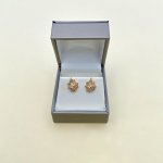 9ct. Gold Spider&#039;s Web Small Stud earrings.