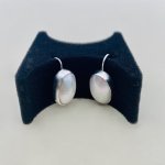 Nakai Navajo Sterling Silver Pearl Earrings.