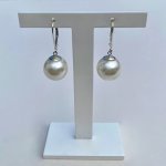 Elegant South Sea Shell Pearl Earrings.