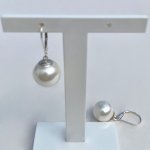 Elegant South Sea Shell Pearl Earrings.