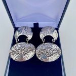 Handcrafted Statement Silver Earrings.