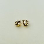 9ct. Solid Gold Knot Design Earrings.