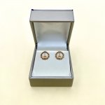 9ct. Gold Claddagh Small Earring Studs.