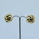 9ct. Gold Large Knot Earrings.