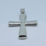 Vintage sterling silver large cross pendant.