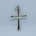 Vintage sterling silver large cross pendant.