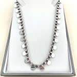 Silver Chain / Necklace with Discs.