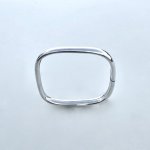 Silver Square Bangle.