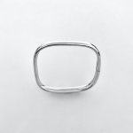 Silver Square Bangle.