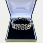 Silver Italian Milanese Gate Bracelet.