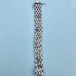 Silver Italian Milanese Gate Bracelet.