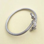 Silver Horse Bangle.