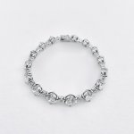 Hallmarked silver CZ Bracelet.