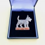 Silver West Highland Terrier Brooch.