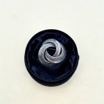 Silver Swirl Brooch / circa 1940.