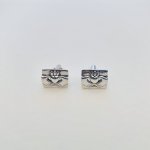 Quality Pair Silver Claddagh cufflinks.