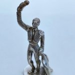 Miniature silver model of a Spanish Bullfighter. Circa 1940.