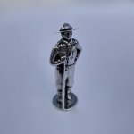 Miniature silver model of a scout.