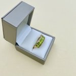 Hallmarked 9ct. Gold Peridot ring.