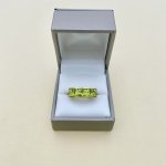 Hallmarked 9ct. Gold Peridot ring.