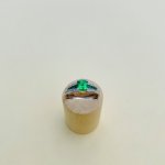 18ct. Gold Tsavorite &amp; Diamond Ring.