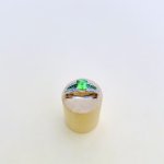 18ct. Gold Tsavorite &amp; Diamond Ring.