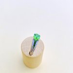 18ct. Gold Tsavorite &amp; Diamond Ring.