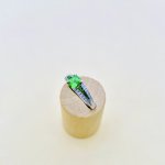 18ct. Gold Tsavorite &amp; Diamond Ring.