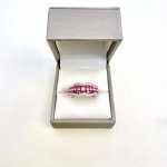18ct. White Gold Ruby &amp; Diamond Ring. MASSIVE PRICE DROP 26% | €364 OFF!