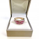 18ct. White Gold Ruby &amp; Diamond Ring. MASSIVE PRICE DROP 26% | €364 OFF!