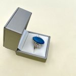 Vintage Silver Lapis Lazuli Ring.