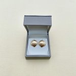 9ct. Gold Shell Earrings.