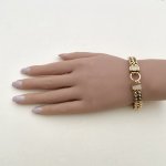 Costume Gold-Tone Chain Bracelet.