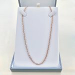 Rose Gold-Tone Long Chain.
