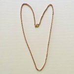 Rose Gold-Tone Long Chain.