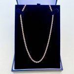 Rose Gold-Tone Long Chain.