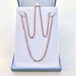 Rose Gold-Tone Long Chain.