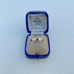 Antique Sapphire &amp; Diamond Ring Circa 1880.