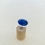 Vintage Silver Lapis Lazuli Statement Ring.