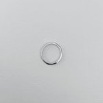 9ct. White Gold Hexagonal Band / Ring. 